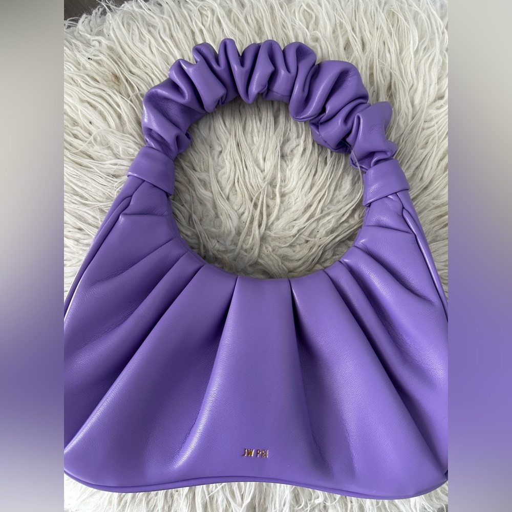 Gabbi Jw Pei Purple Ruched Handle Bag